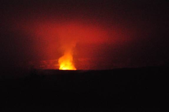 Eupção do Kilauea, no Volcanoes National Park, em Volcano, na Big Island, no Havaí